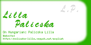 lilla palicska business card